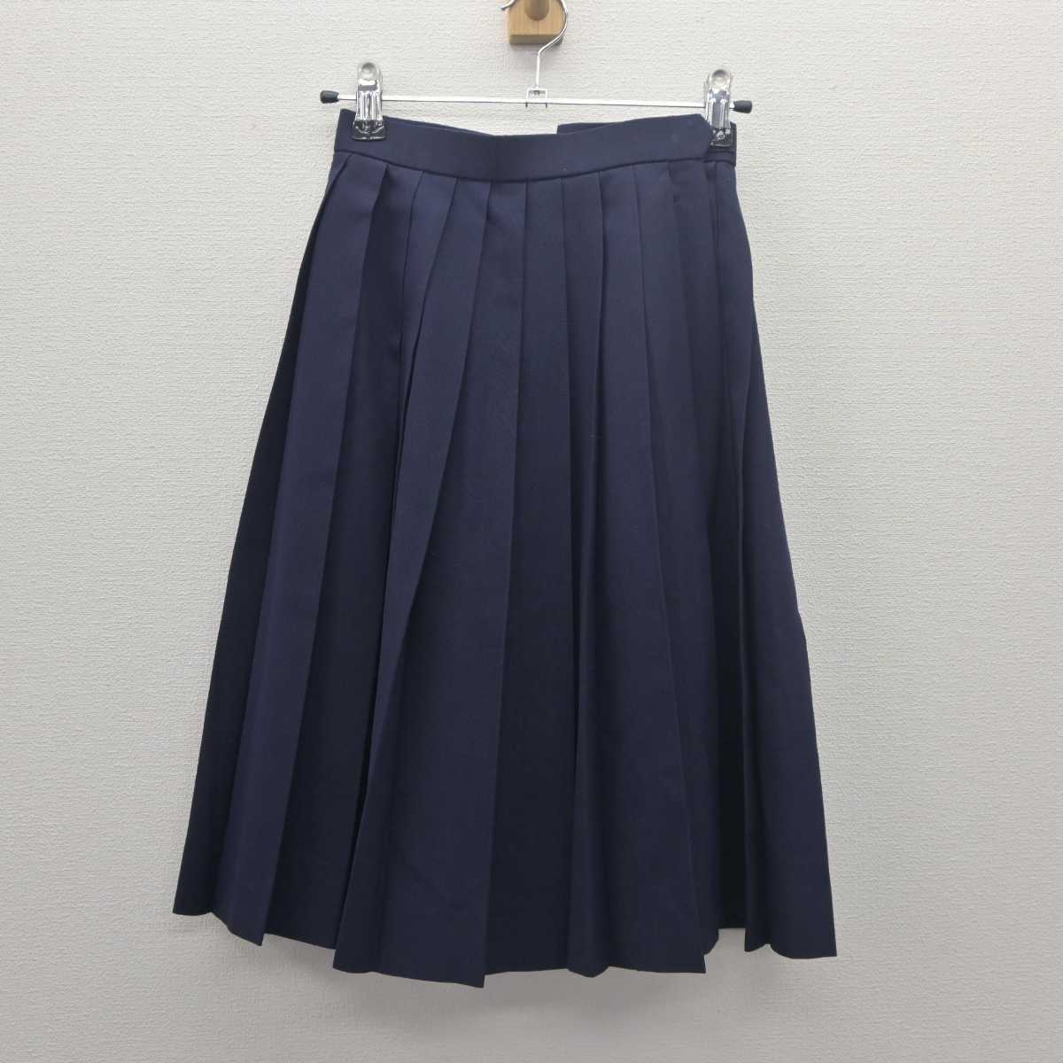 【中古】山形県 鶴岡西中学校 女子制服 3点 (シャツ・スカート・スカート) sf061807