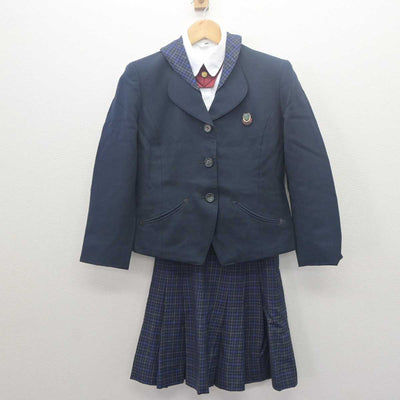 【中古】山形県 鶴岡東高等学校 女子制服 3点 (ブレザー・シャツ・スカート) sf061811