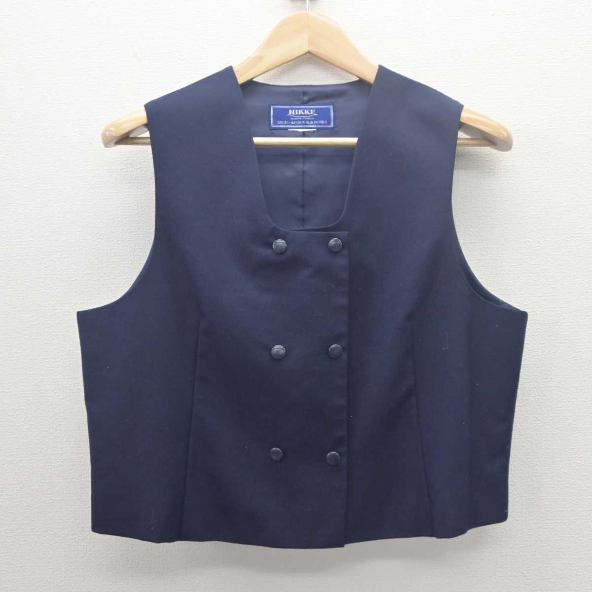 【中古】埼玉県 植竹中学校 女子制服 2点 (ブレザー・ベスト) sf061817