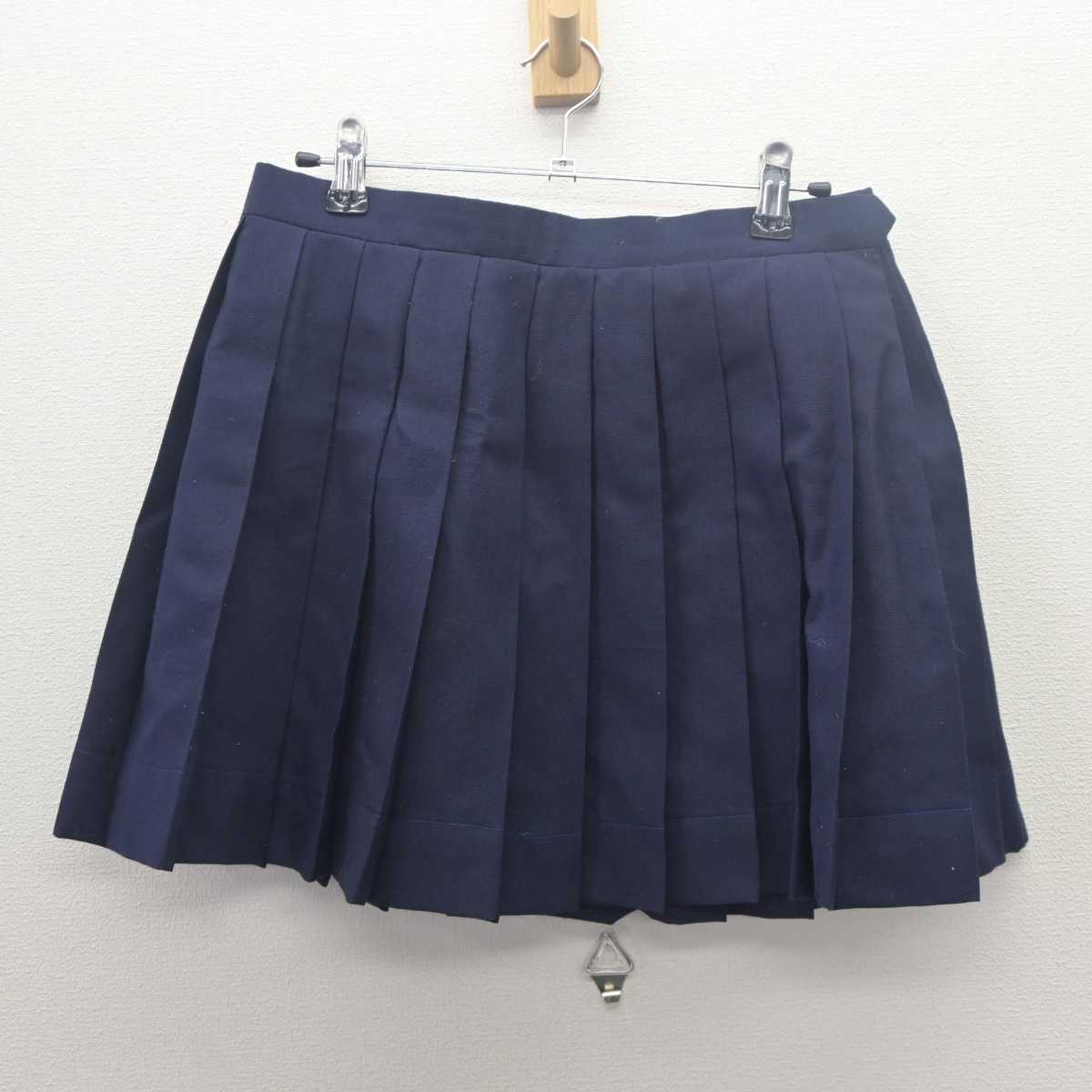 【中古】埼玉県 植竹中学校 女子制服 2点 (ベスト・スカート) sf061818