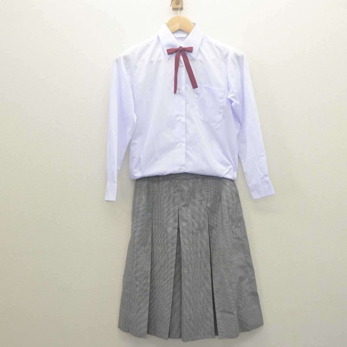 【中古】兵庫県 本山南中学校 女子制服 3点 (シャツ・シャツ・スカート) sf061821