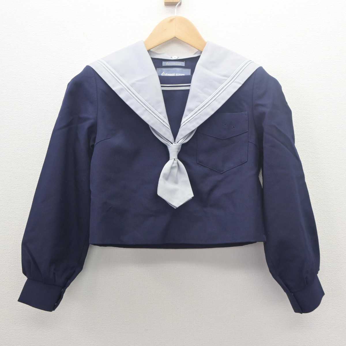 【中古】大阪府 四天王寺中学校 女子制服 2点 (セーラー服・スカート) sf061831