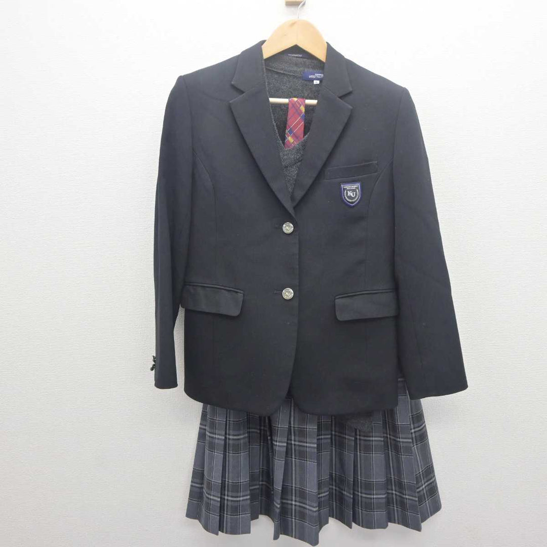 中古】神奈川県 神奈川大学附属高等学校 女子制服 4点 (ブレザー・ニット・スカート) sf061845 | 中古制服通販パレイド