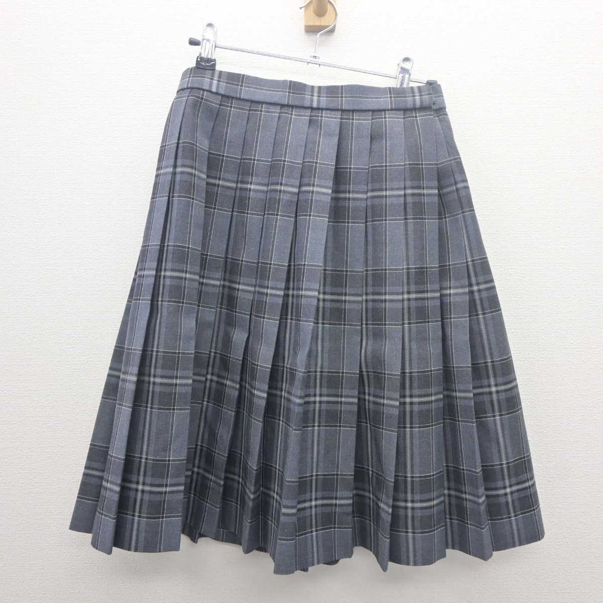 【中古】神奈川県 神奈川大学附属高等学校 女子制服 4点 (ブレザー・ニット・スカート) sf061845