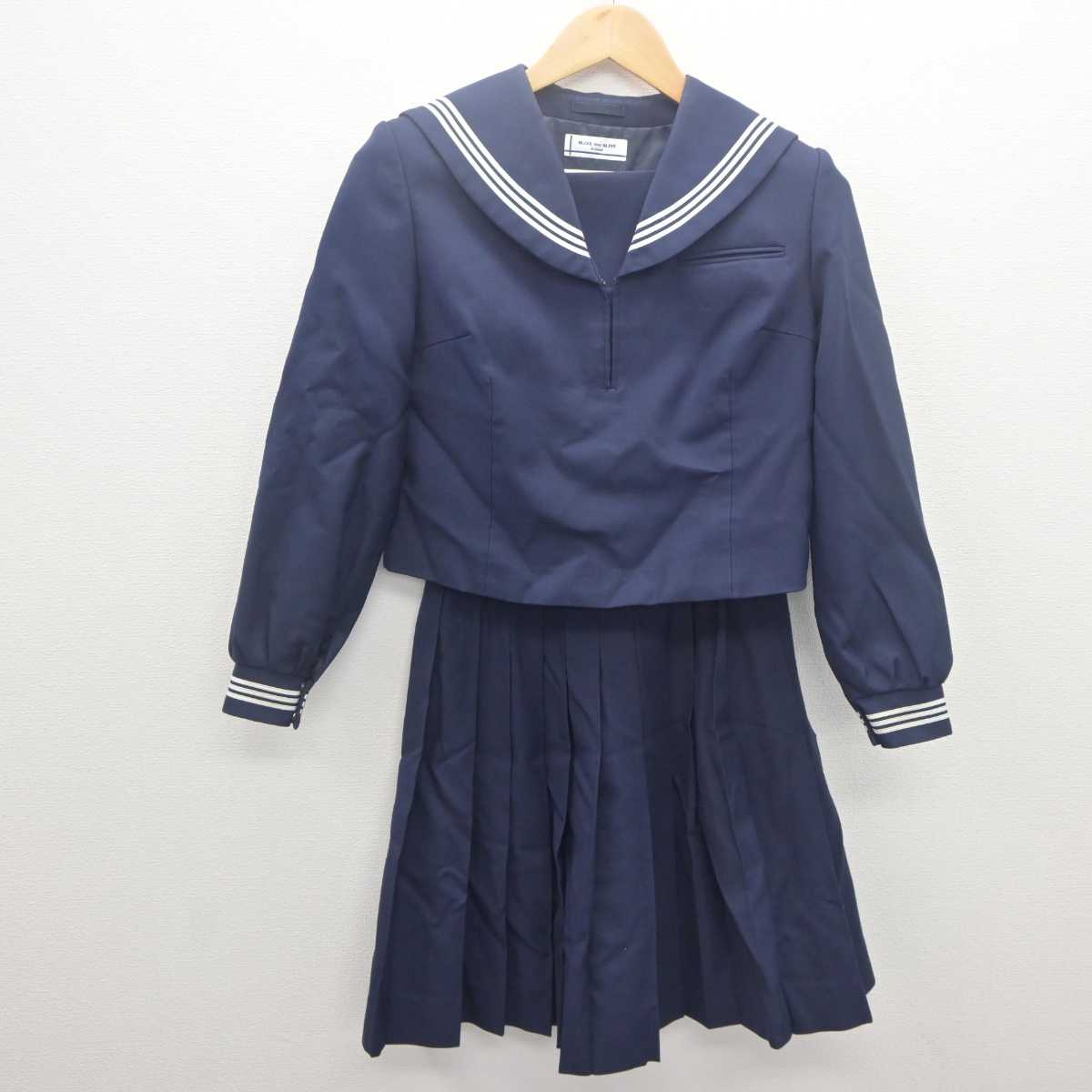 【中古】 学校名不明 女子制服 2点 (セーラー服・スカート) sf061849