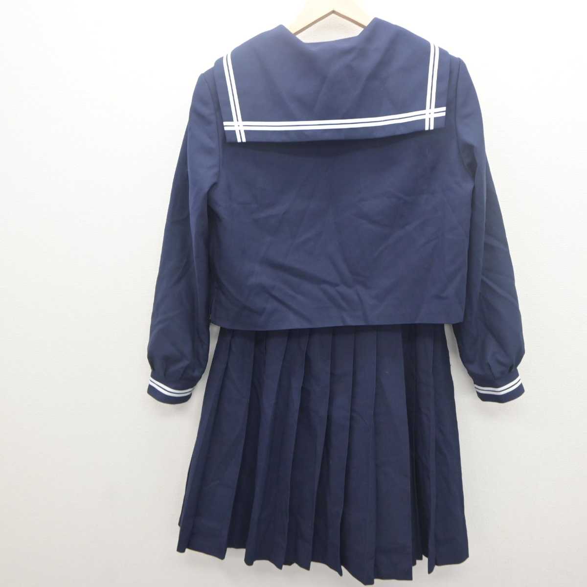 【中古】広島県 栗原中学校 女子制服 3点 (セーラー服・スカート) sf061850