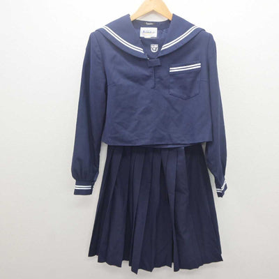 【中古】広島県 栗原中学校 女子制服 2点 (セーラー服・スカート) sf061851