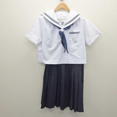 【中古】広島県 栗原中学校 女子制服 4点 (セーラー服・スカート・スカート) sf061852