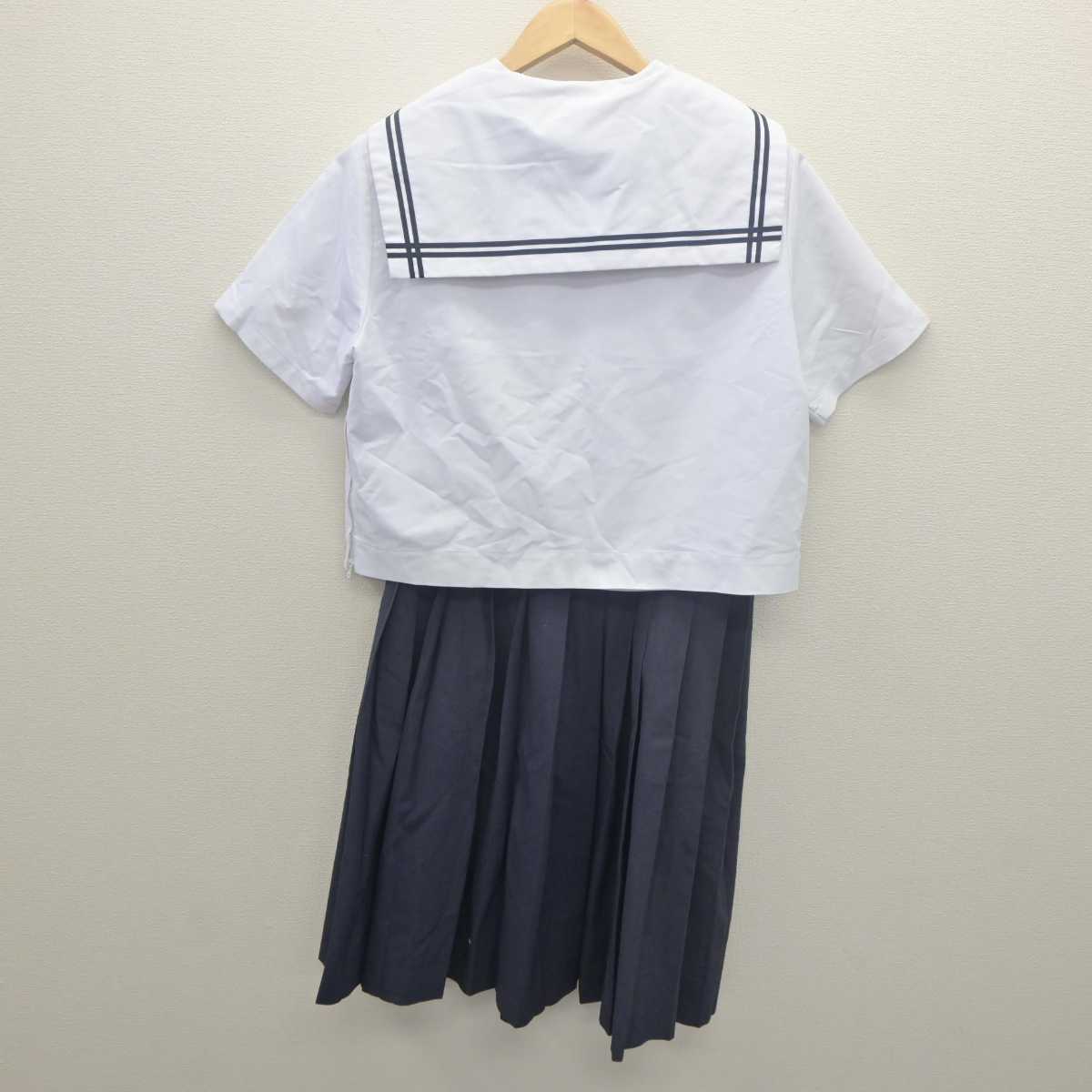 【中古】広島県 栗原中学校 女子制服 4点 (セーラー服・スカート・スカート) sf061852