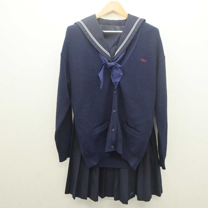 【中古】広島県 松永高等学校 女子制服 4点 (セーラー服・ニット・スカート) sf061853 | 中古制服通販パレイド