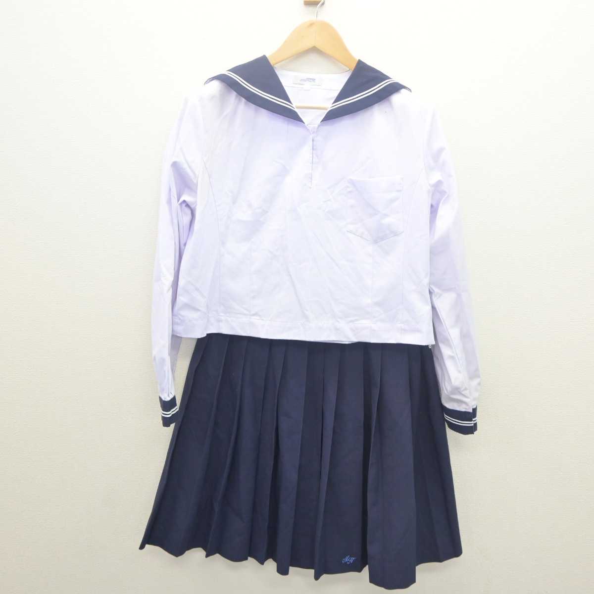 【中古】広島県 松永高等学校 女子制服 2点 (セーラー服・スカート) sf061854