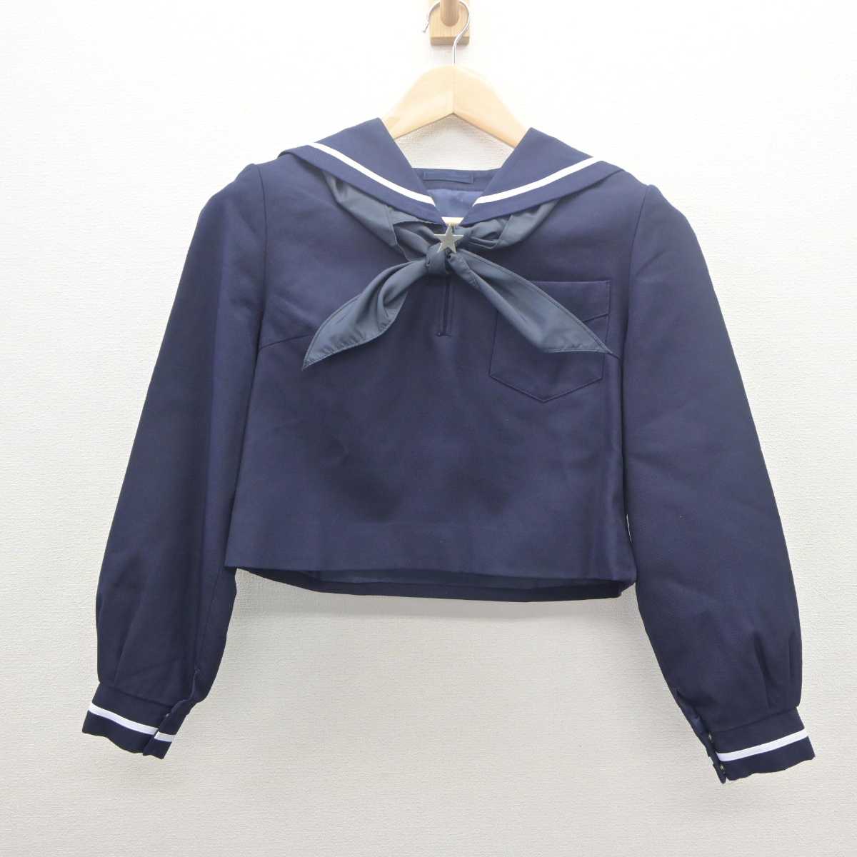 【中古】北海道 北星学園女子高等学校 女子制服 4点 (セーラー服・スカート) sf061871