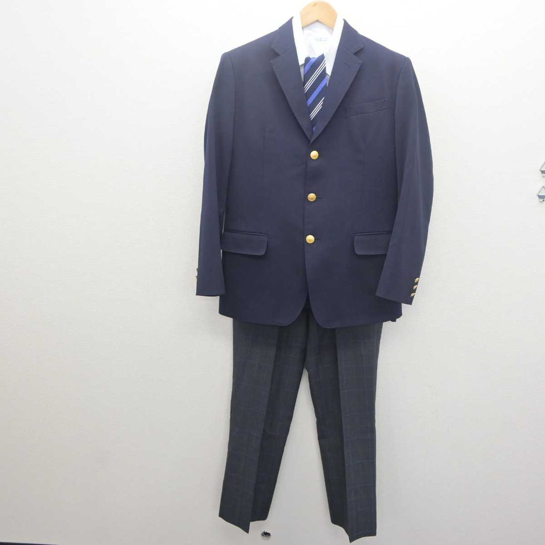 【中古】北海道 北海高等学校 男子制服 5点 (ブレザー・ニット・シャツ・ズボン) sf061875 | 中古制服通販パレイド