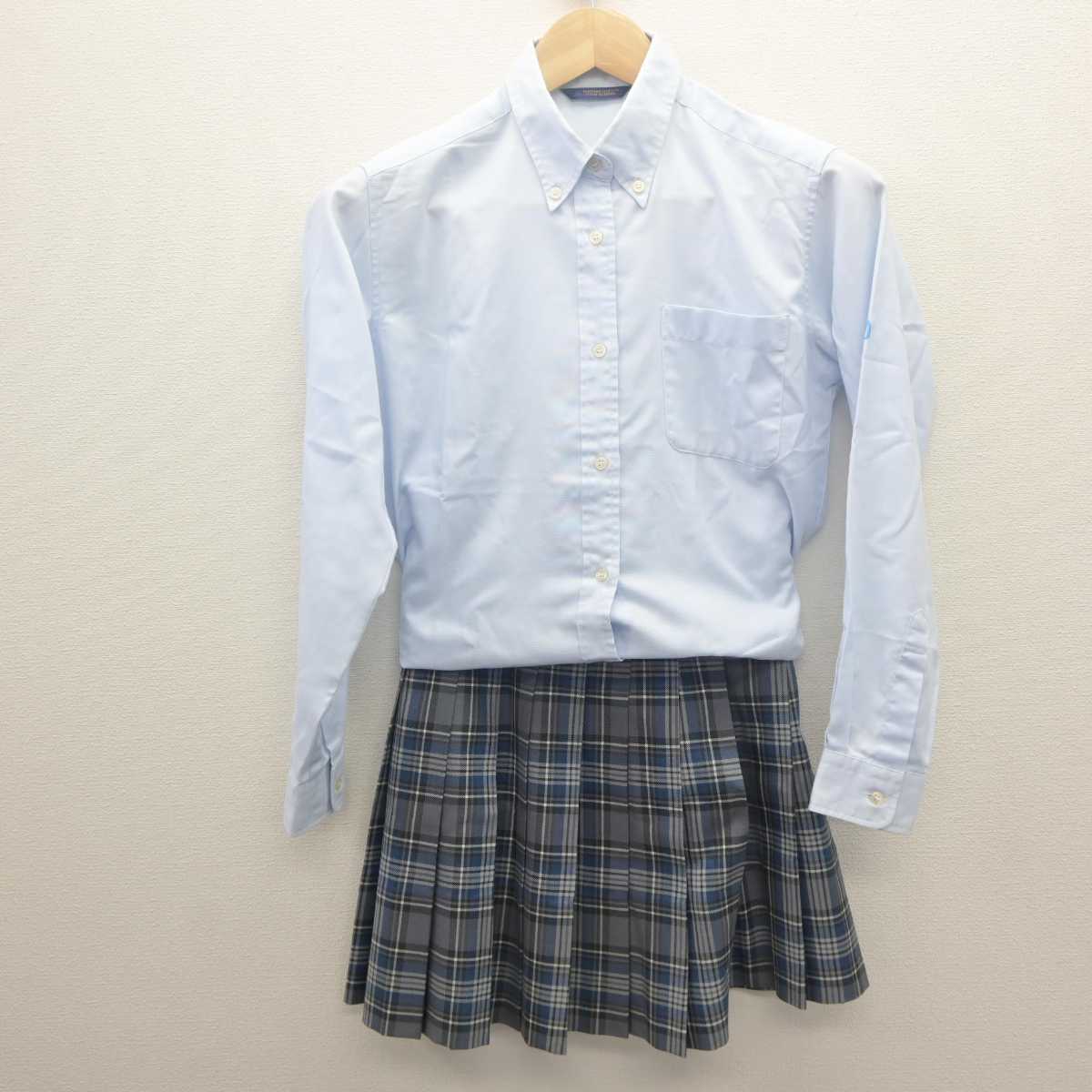 【中古】神奈川県 湘南学院高等学校 女子制服 5点 (ブレザー・シャツ・スカート) sf061877