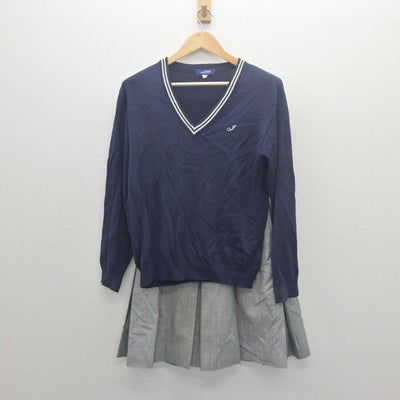 【中古】東京都 城西大学付属城西高等学校 女子制服 2点 (ニット・スカート) sf061884