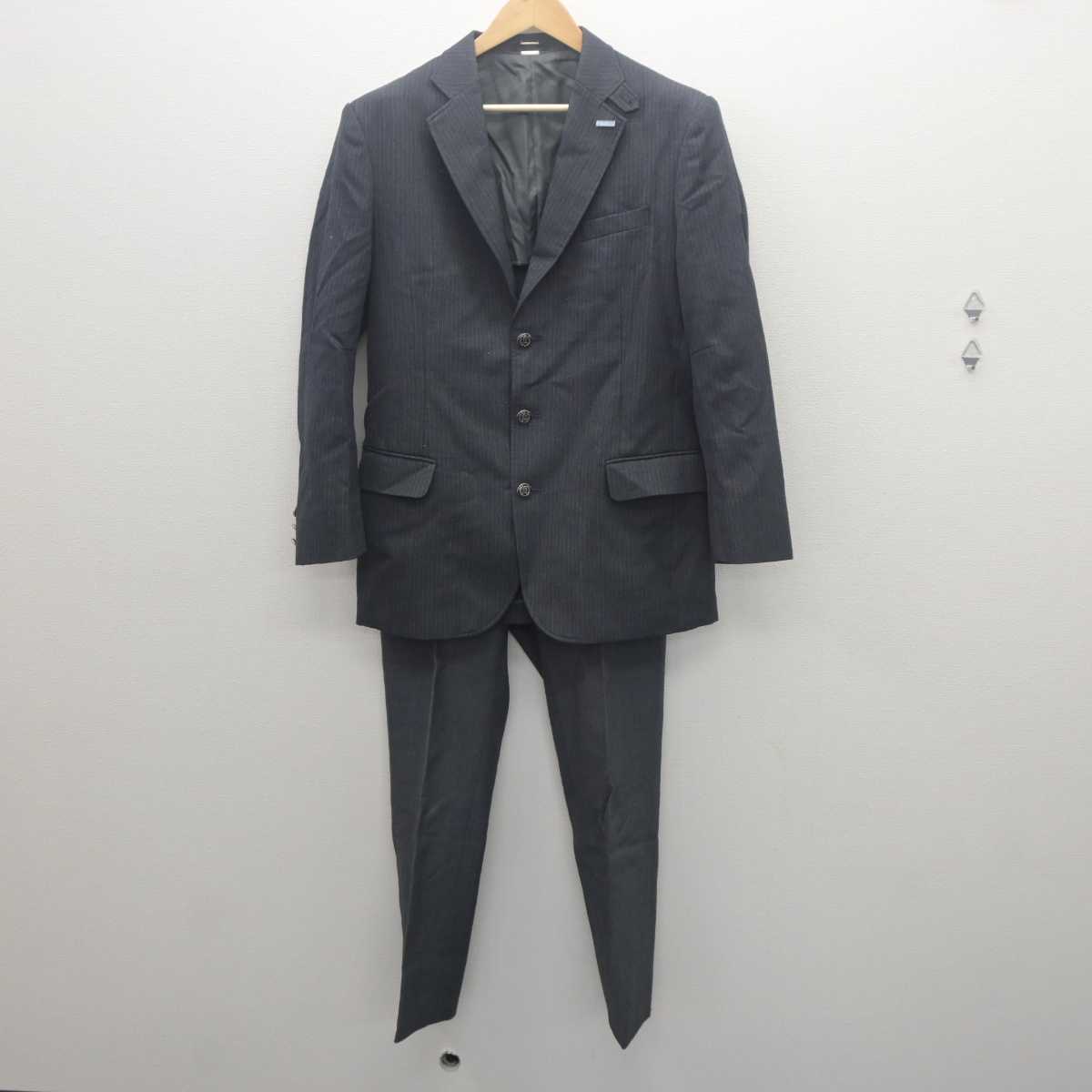 【中古】京都府 東山高等学校 男子制服 2点 (ブレザー・ズボン) sf061904