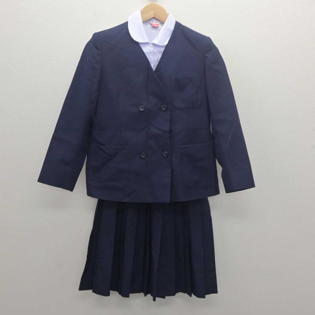 【中古】兵庫県 本山中学校 女子制服 3点 (ブレザー・シャツ・スカート) sf061914