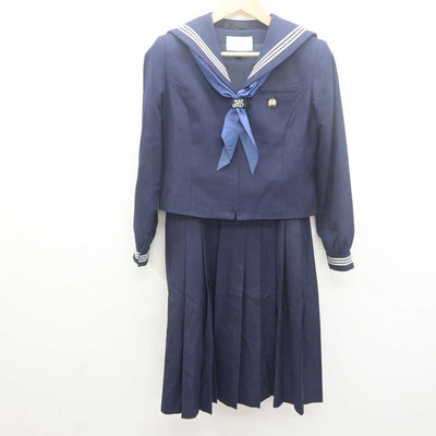 【中古】埼玉県 和光市立第三中学校 女子制服 4点 (セーラー服・ジャンパースカート) sf061917