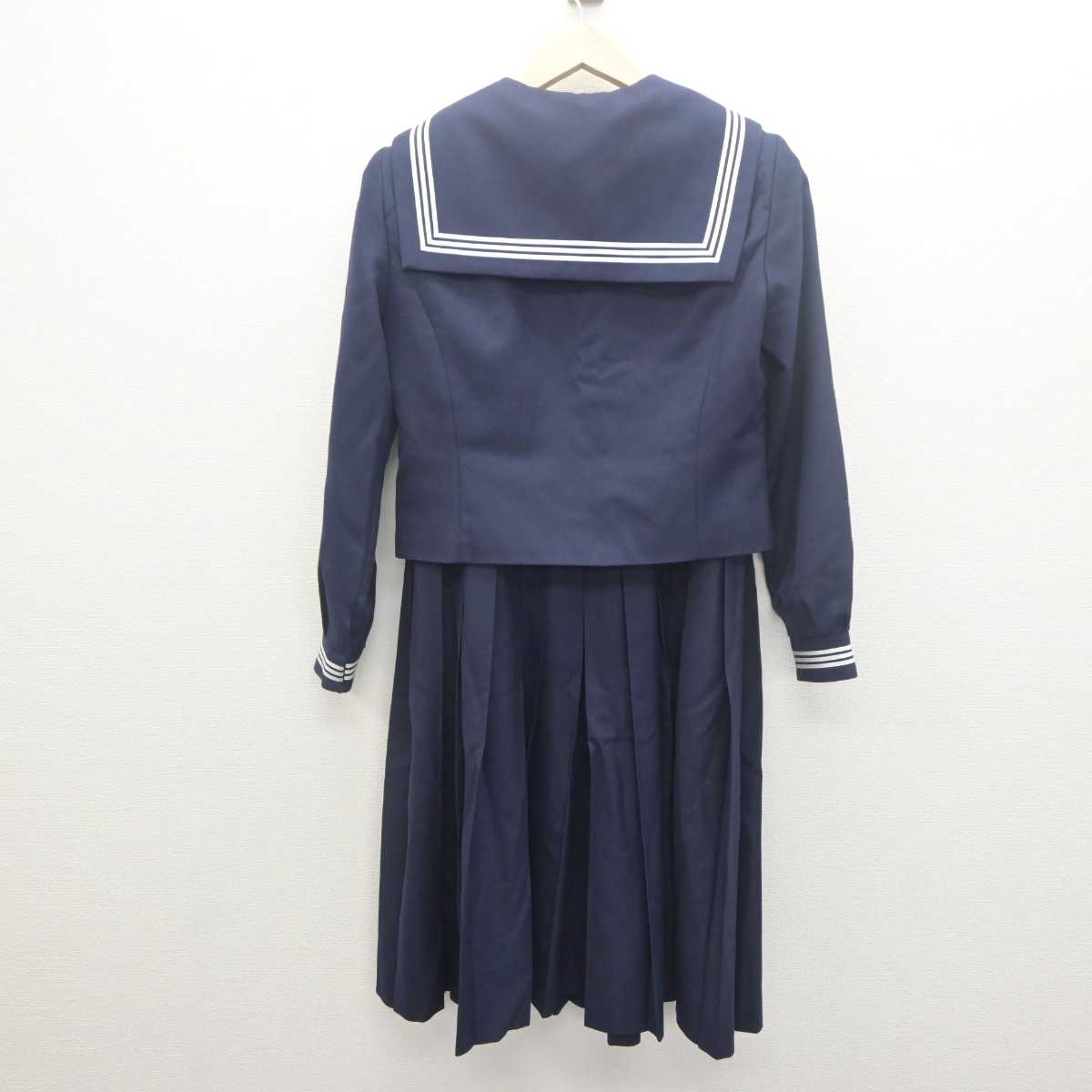 【中古】埼玉県 和光市立第三中学校 女子制服 4点 (セーラー服・ジャンパースカート) sf061917