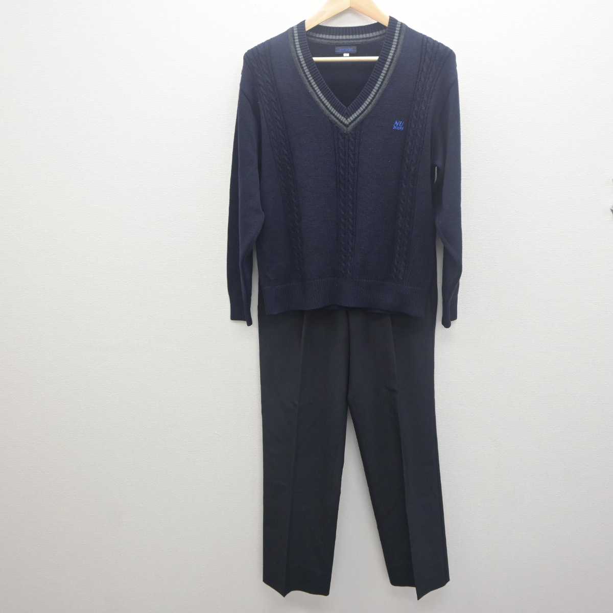 【中古】東京都 日本大学豊山高等学校 男子制服 2点 (ニット・ズボン) sf061918