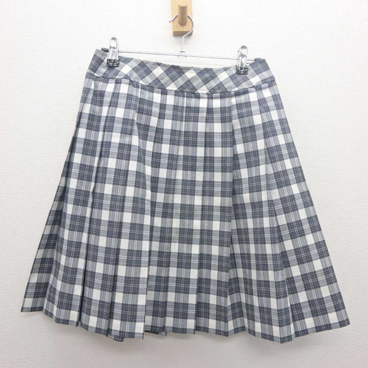 【中古】東京都 日本大学豊山女子高等学校 女子制服 3点 (ニットベスト・シャツ・スカート) sf061922