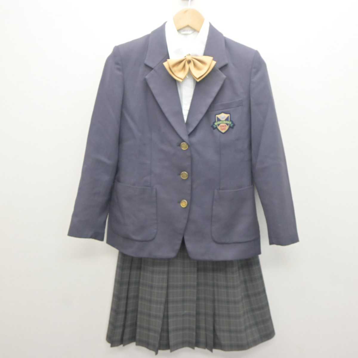 【中古】兵庫県 西脇高等学校 女子制服 4点 (ブレザー・シャツ・スカート) sf061936