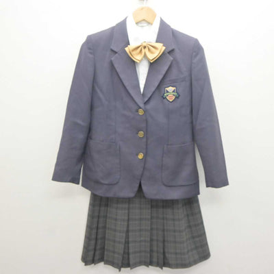 【中古】兵庫県 西脇高等学校 女子制服 4点 (ブレザー・シャツ・スカート) sf061936