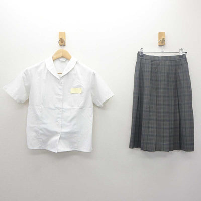 【中古】兵庫県 西脇高等学校 女子制服 2点 (シャツ・スカート) sf061937