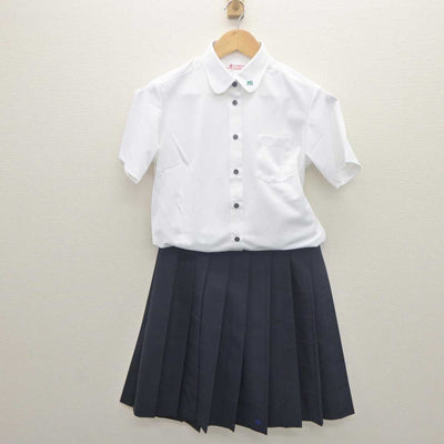 【中古】愛知県 若宮商業高等学校 女子制服 2点 (シャツ・スカート) sf061945