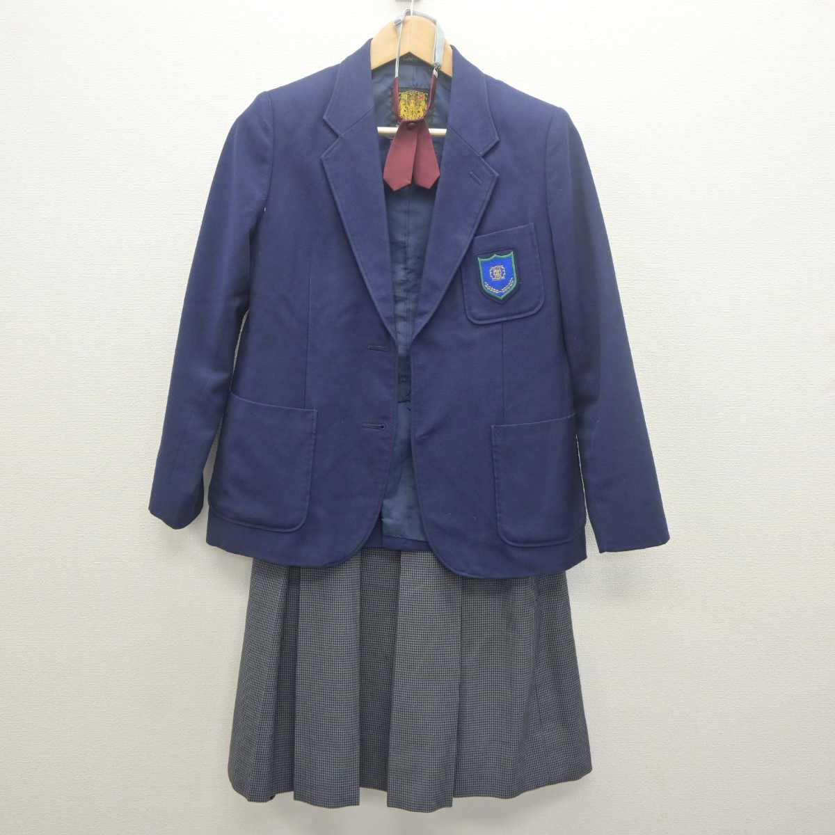 【中古】東京都 深川第五中学校 女子制服 5点 (ブレザー・ベスト・スカート) sf061973