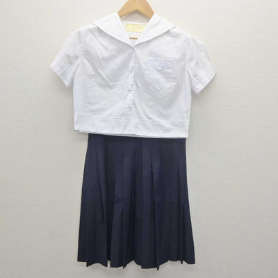 【中古】東京都 東洋英和女学院中学部 女子制服 2点 (セーラー服・スカート) sf061976