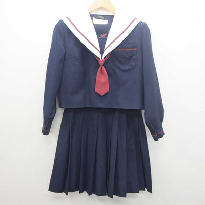 【中古】大阪府 平井中学校 女子制服 3点 (セーラー服・スカート) sf061977