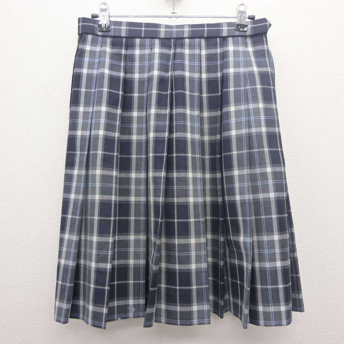 【中古】大阪府 堺西高等学校 女子制服 3点 (シャツ・ニットベスト・スカート) sf061982