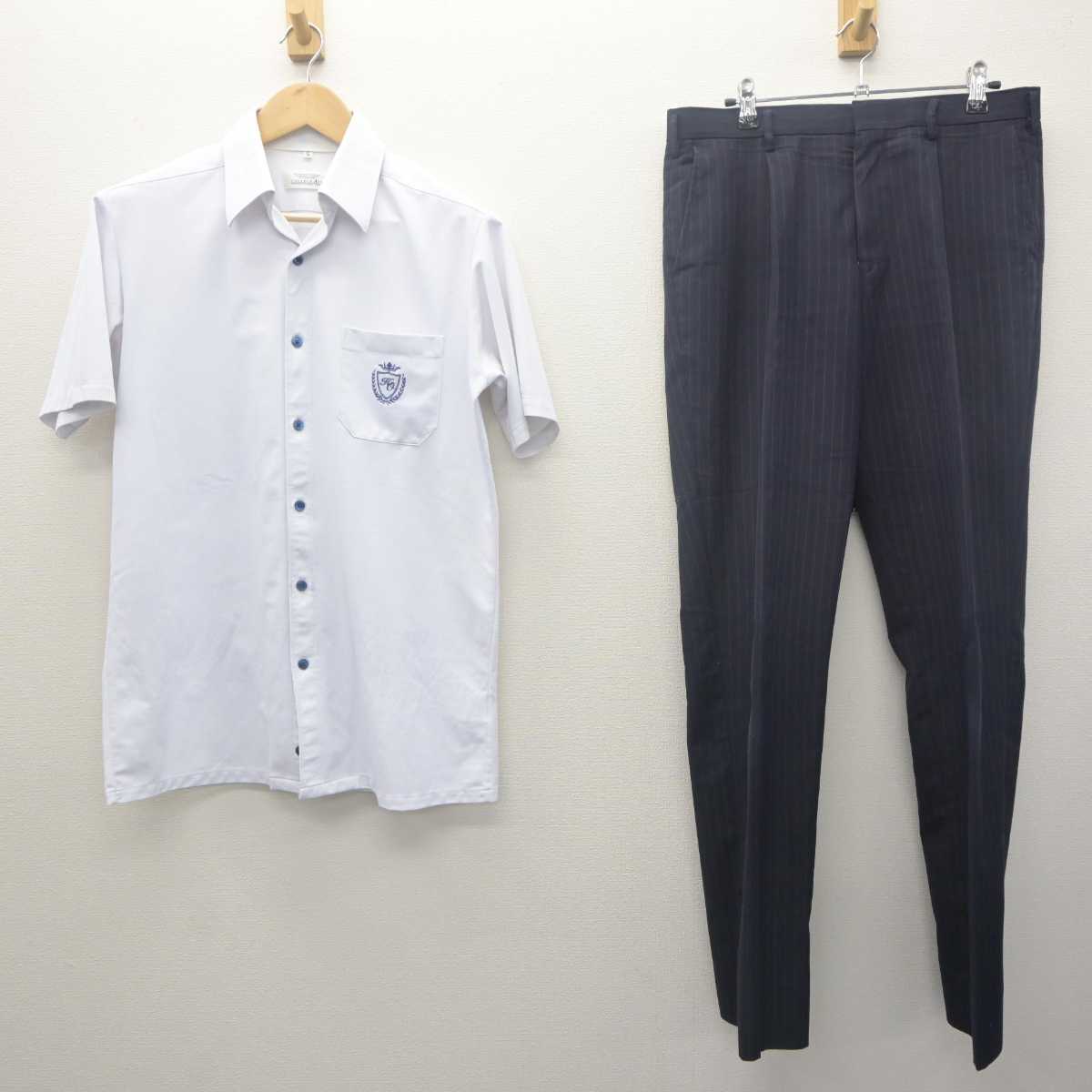 【中古】大阪府 東大谷高等学校 男子制服 2点 (シャツ・ズボン) sf061983