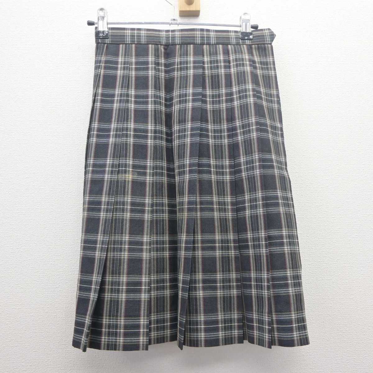 【中古】鹿児島県 鹿児島情報高等学校 女子制服 3点 (スカート) sf061993