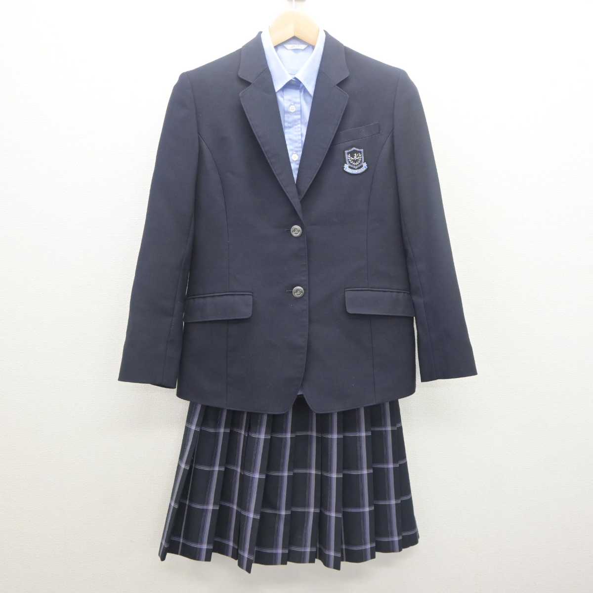 【中古】茨城県 霞ヶ浦高等学校 女子制服 3点 (ブレザー・シャツ・スカート) sf062000