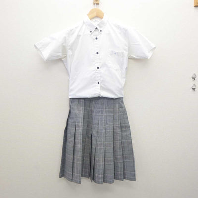 【中古】茨城県 霞ヶ浦高等学校 女子制服 2点 (シャツ・スカート) sf062001