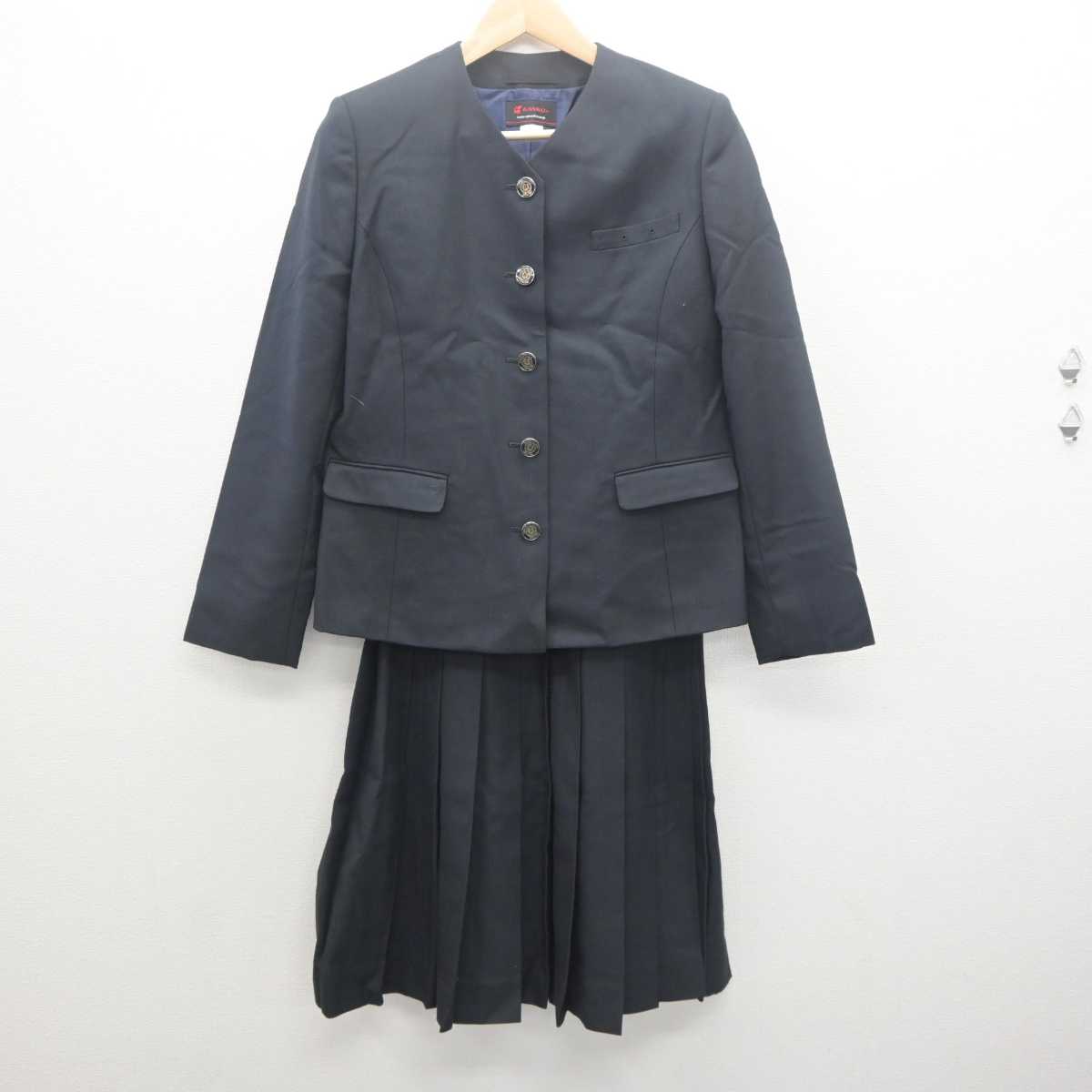 【中古】東京都 駒込中学校 女子制服 2点 (ブレザー・スカート) sf062007