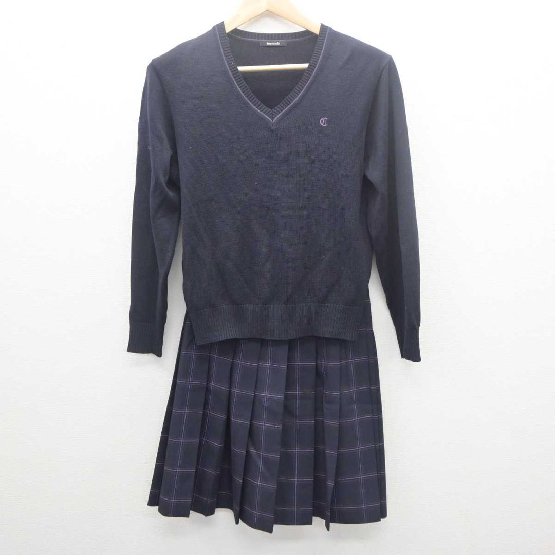 【中古】東京都 中央学院大学中央高等学校 女子制服 3点 (ブレザー・ニット・スカート) sf062019 | 中古制服通販パレイド