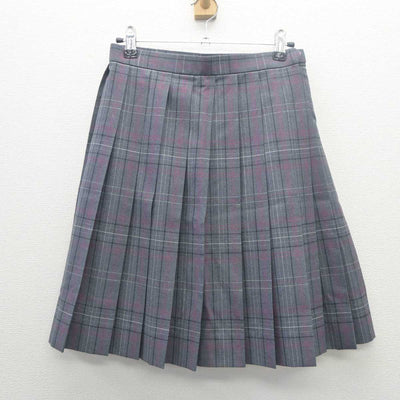 【中古】東京都 中央学院大学中央高等学校 女子制服 2点 (ニットベスト・スカート) sf062021