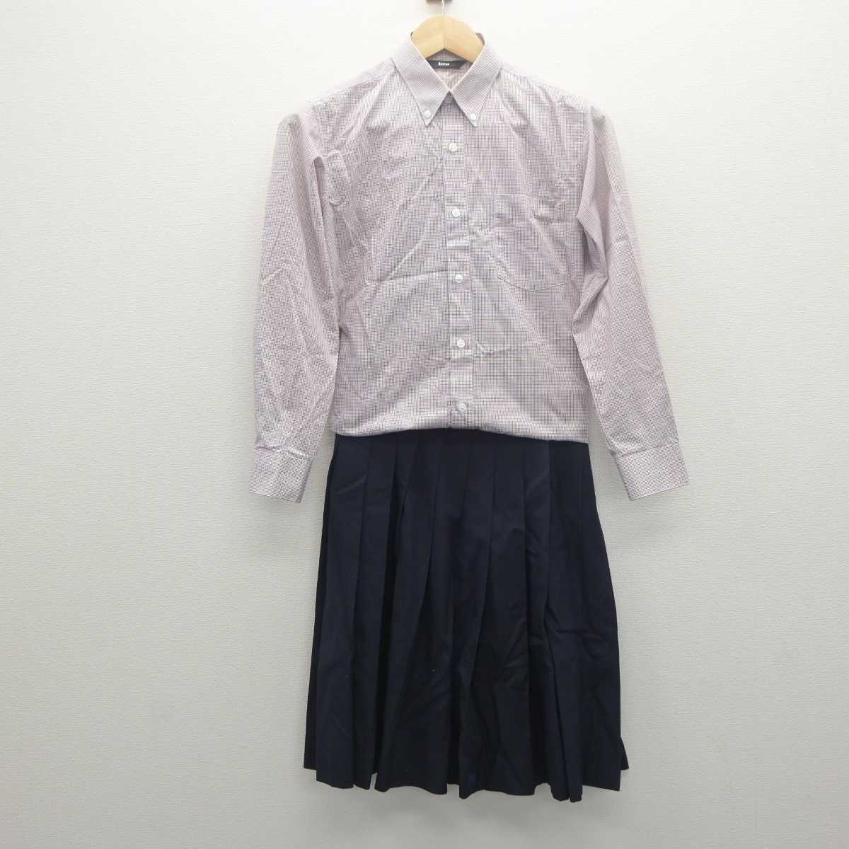 【中古】東京都 宝仙学園高等学校 女子制服 2点 (シャツ・スカート) sf062030