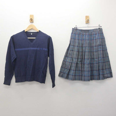 【中古】東京都 宝仙学園高等学校 女子制服 2点 (ニット・スカート) sf062031