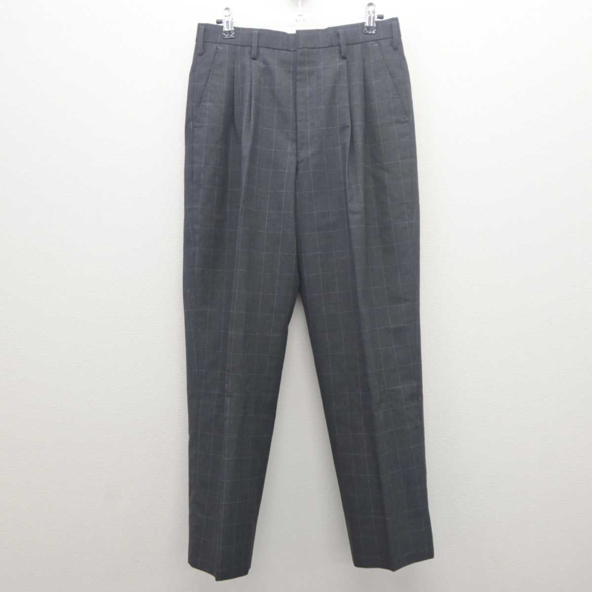 【中古】千葉県 船橋法典高等学校 男子制服 2点 (ニット・ズボン) sf062035