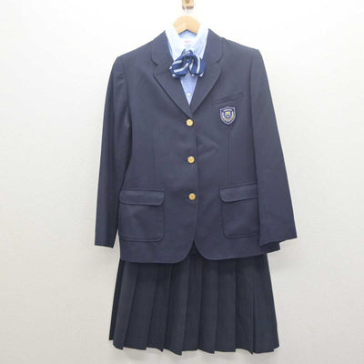 【中古】青森県 浪岡中学校 女子制服 4点 (ブレザー・シャツ・スカート) sf062055