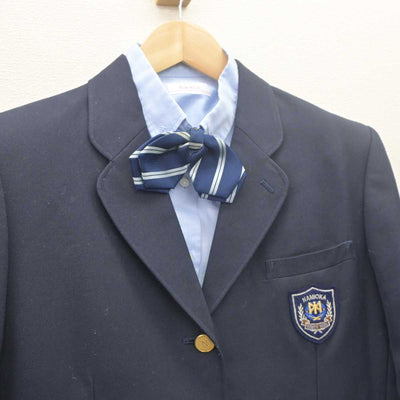 【中古】青森県 浪岡中学校 女子制服 4点 (ブレザー・シャツ・スカート) sf062056