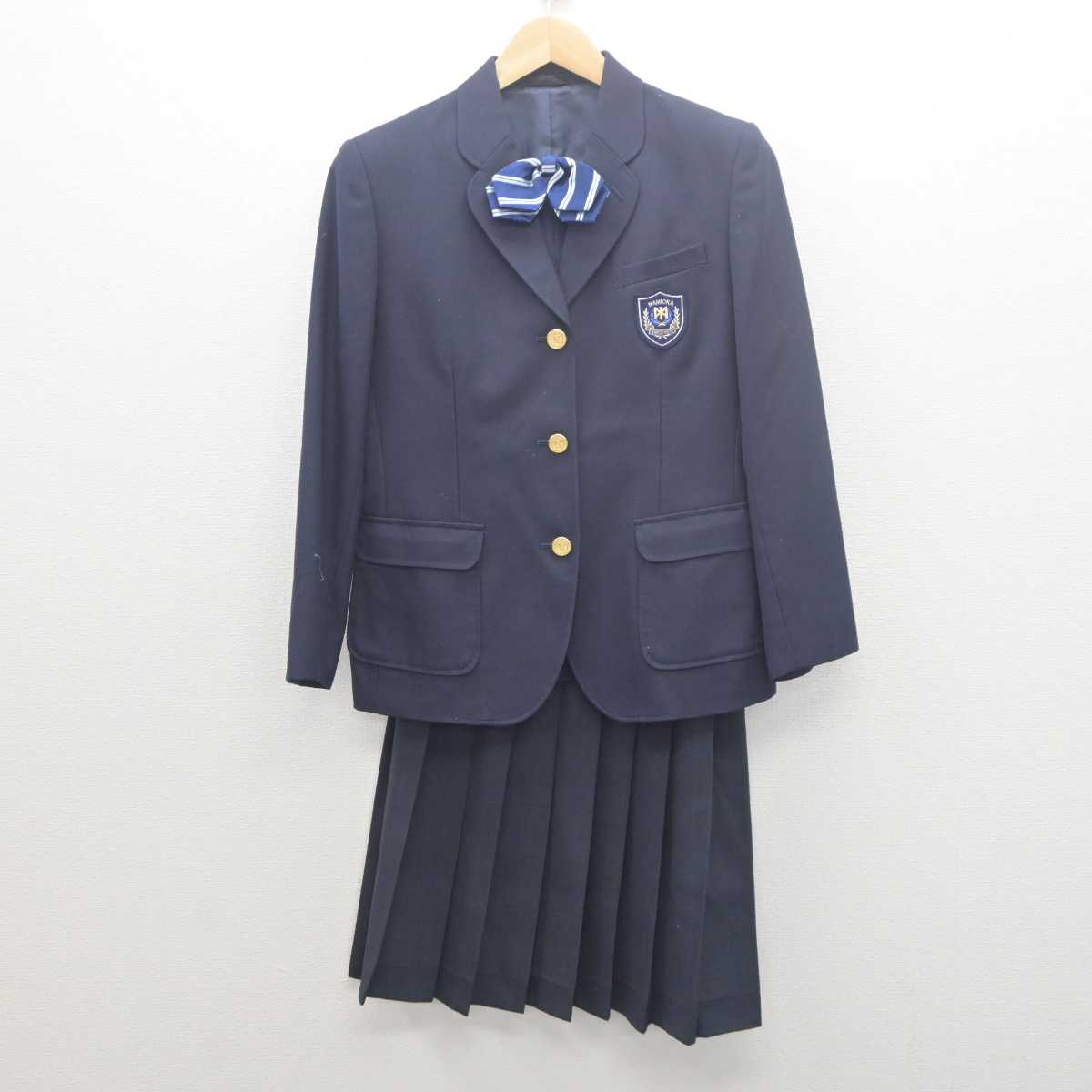 【中古】青森県 浪岡中学校 女子制服 3点 (ブレザー・スカート) sf062057