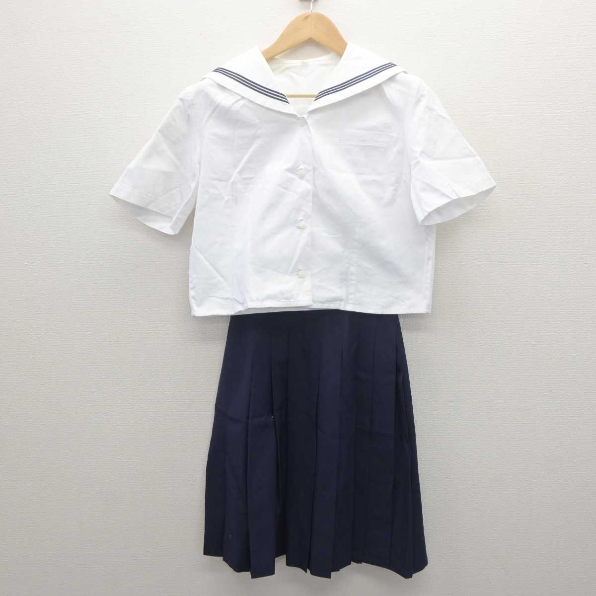 【中古】東京都 小松川高等学校 女子制服 3点 (セーラー服・スカート) sf062062