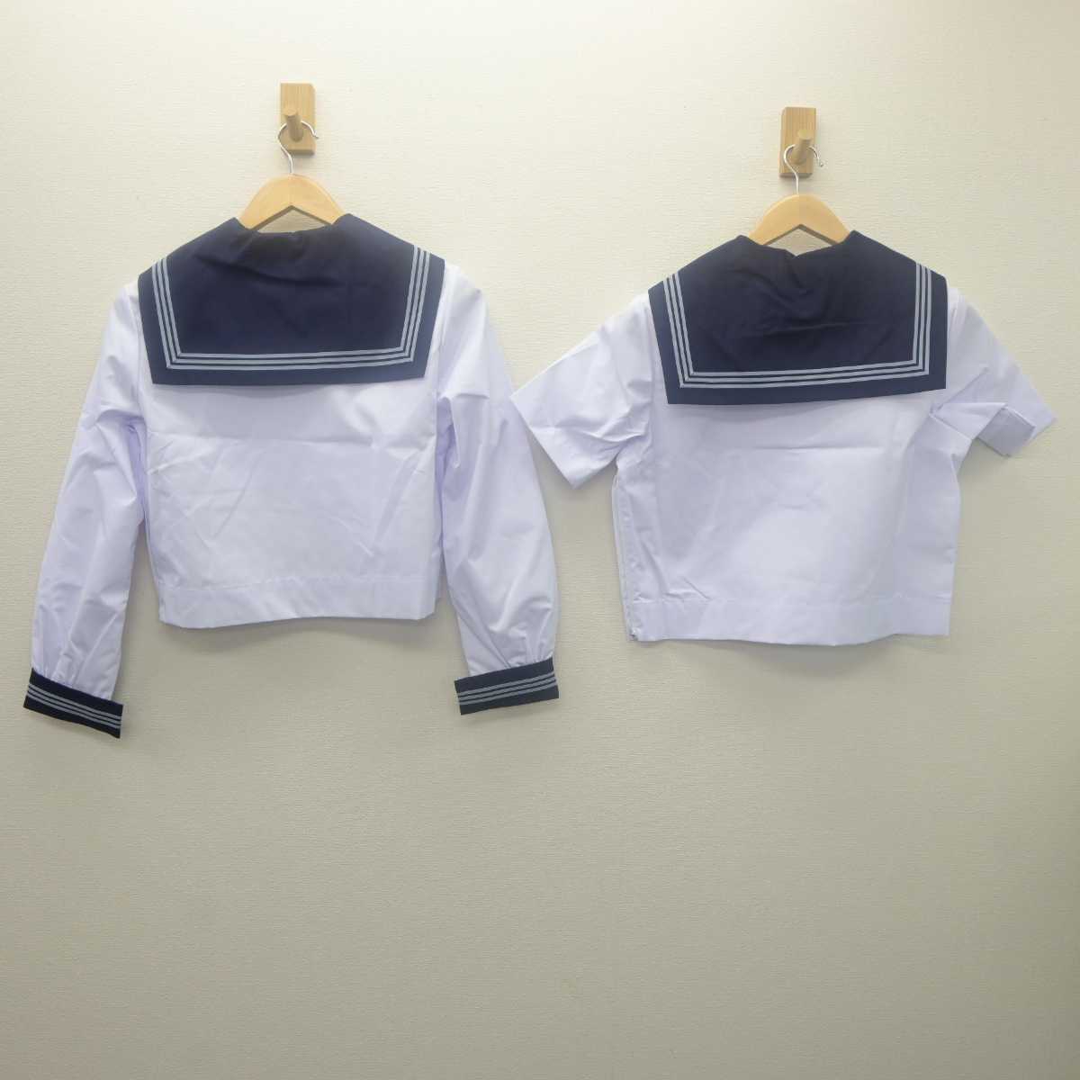 【中古】栃木県 黒磯北中学校 女子制服 3点 (セーラー服・セーラー服・スカート) sf062088