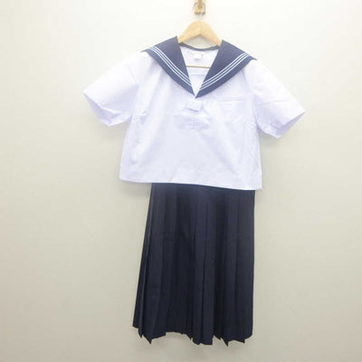 【中古】栃木県 黒磯北中学校 女子制服 2点 (セーラー服・スカート) sf062089