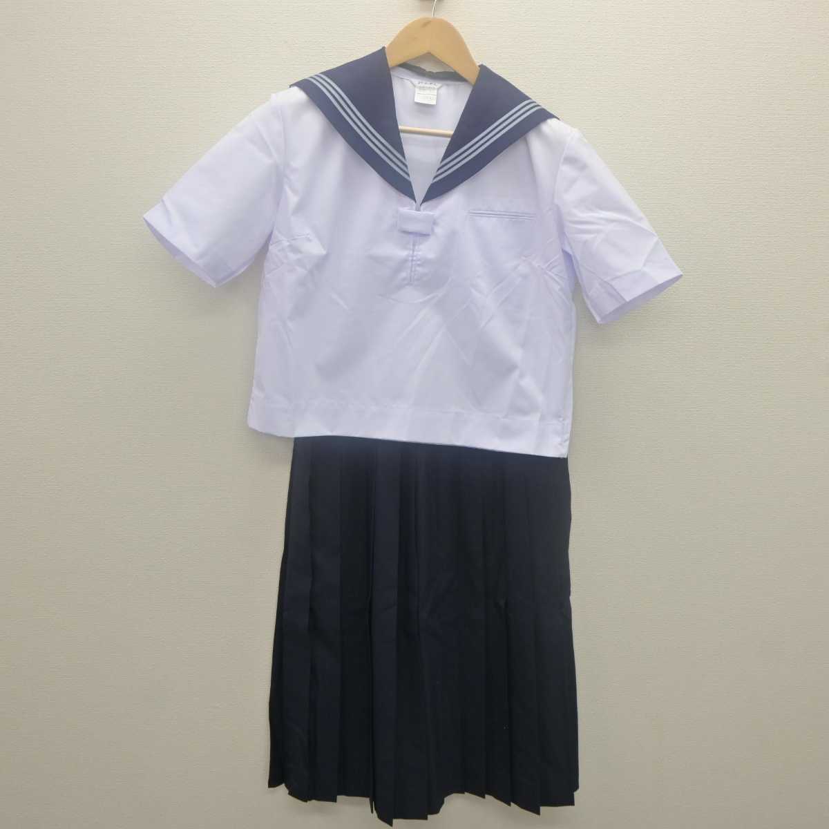 【中古】栃木県 黒磯北中学校 女子制服 2点 (セーラー服・スカート) sf062090